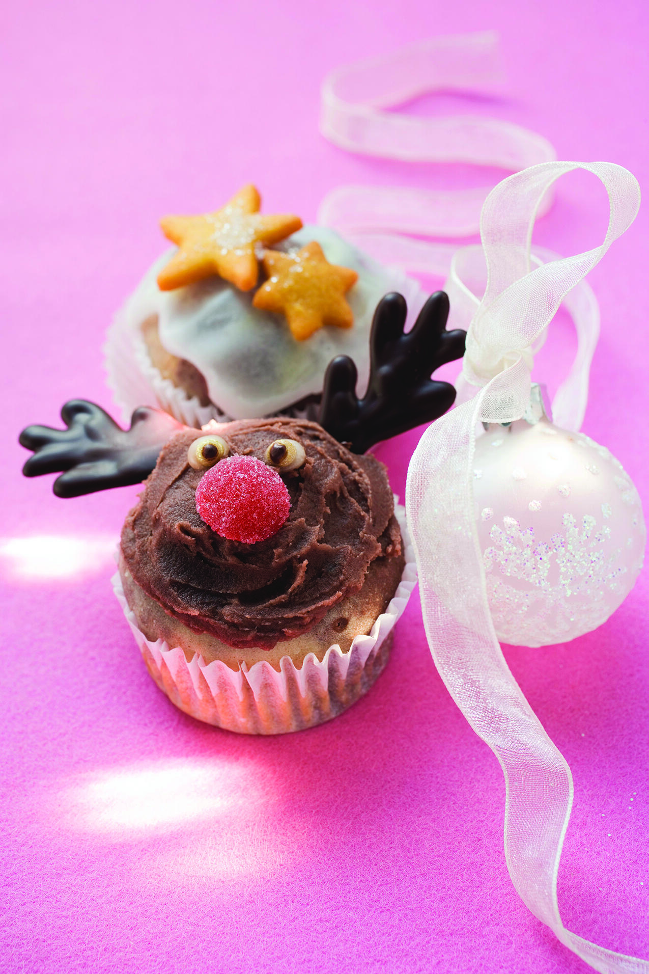 Families looking to mix fun and food this holiday season can try their hands at this recipe for "Chocolate Reindeer Cupcakes" courtesy of Lines+Angles.