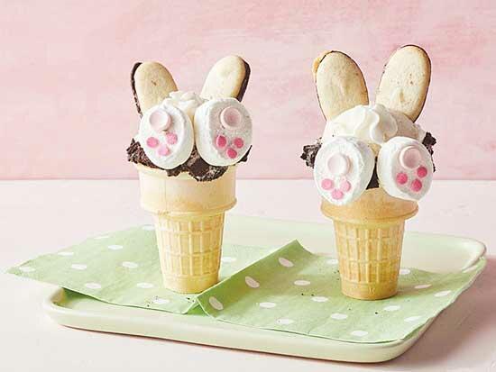 Bunny Butt Sundae Cone