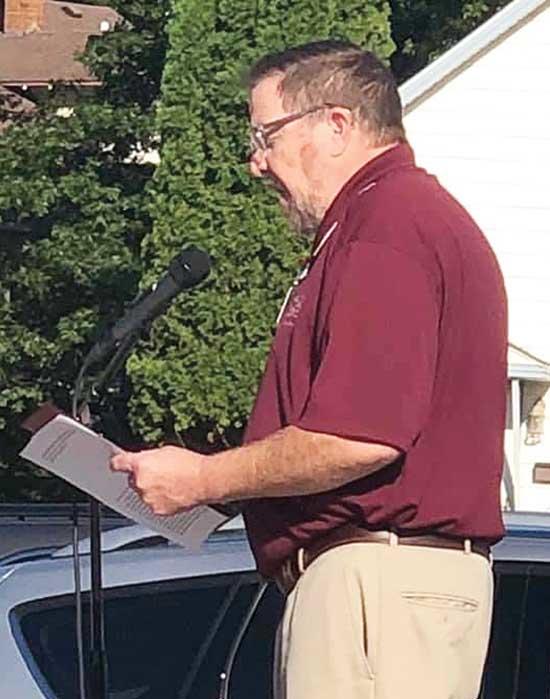 Chaplain Paul Reynolds spoke at this year’s events during the ceremony prior to releasing the butterflies.