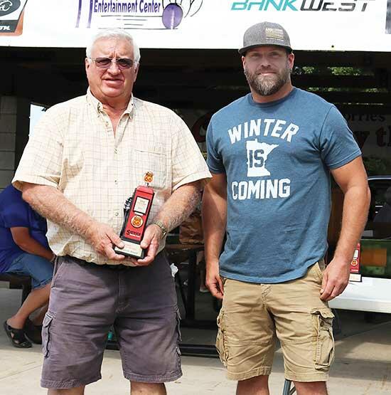 The Survivor Award went to Morry, left, and Brady, right, Ellis, for their 1969 Lincoln Continental. (Photo by Paul Lyon)