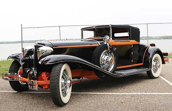 A 1929 Cord, owned by Joel Nystrom, of Buffalo. (Photo by Paul Lyon)