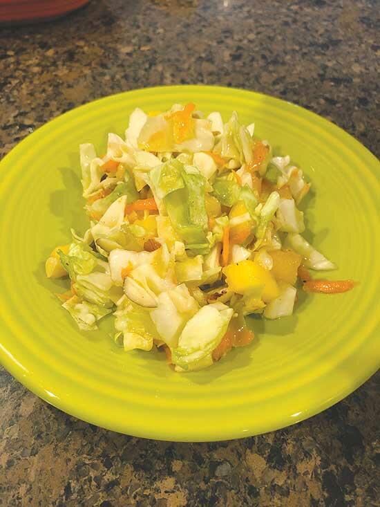 Peach-Ginger Slaw