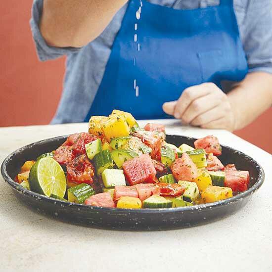Watermelon and Charred-Tomato Salad